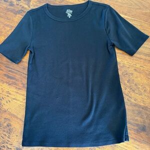 J.Crew Perfect Fit Short Sleeve Tee – Black – Women’s Medium